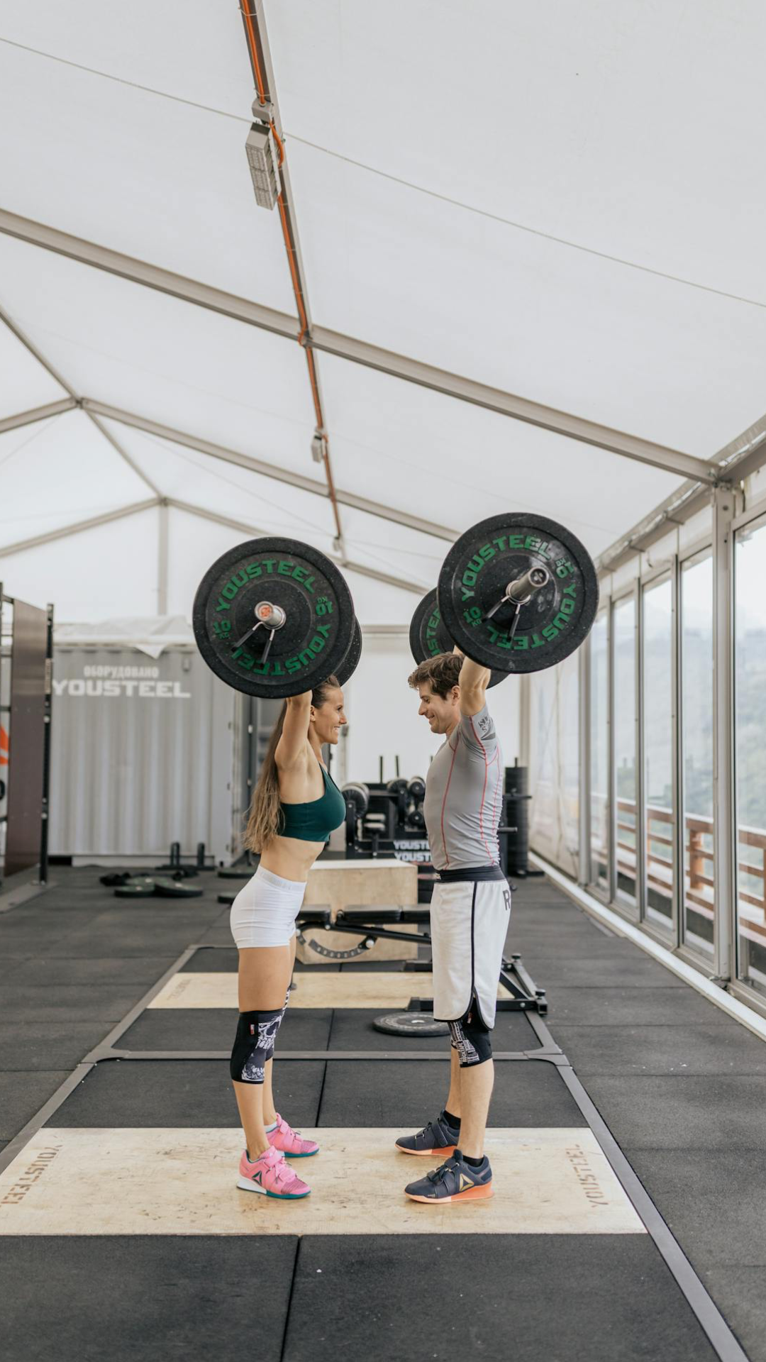 couple working out in the gym